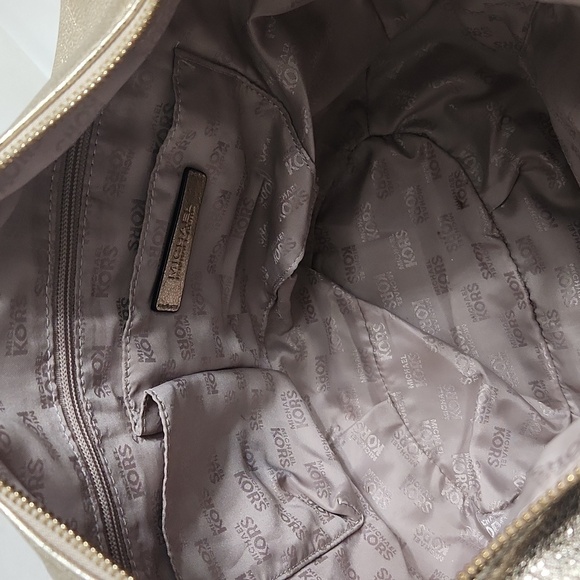 MICHAEL Michael Kors Gold Shoulder Bag - Picture 8 of 16